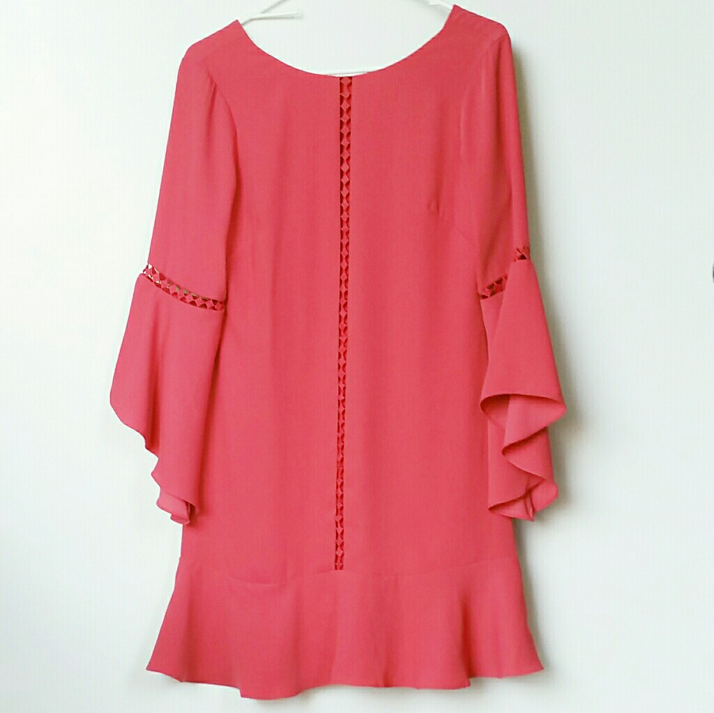 White House Black Market Women's Orange Dress